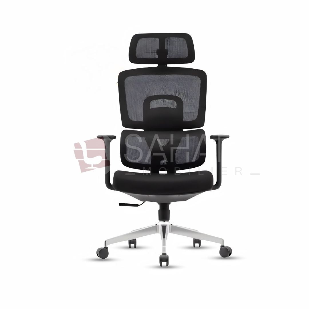 Fauteuil Président Salto, offrant un soutien ergonomique et un design haut de gamme. Parfait pour un environnement de travail professionnel et confortable.